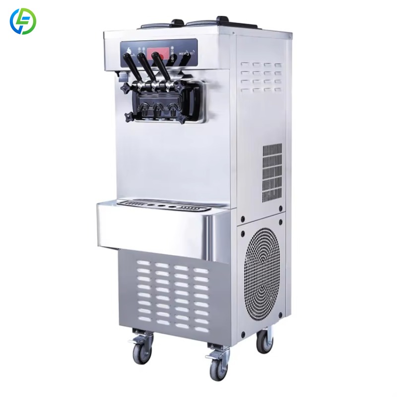 Soft Serve Ice Cream Machine 3 Flavor - Customized Ice Cream Making Machine ice