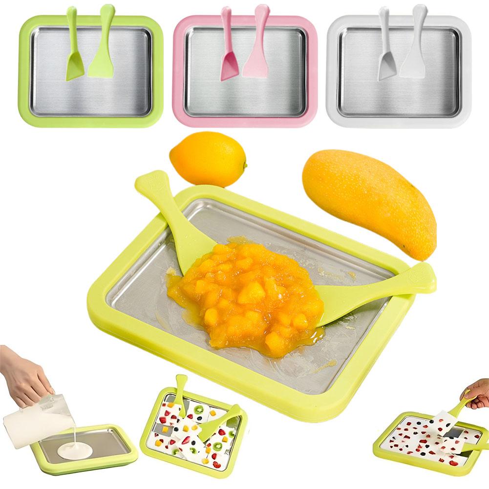 Rolled Ice Cream Machine Fried Plate - Ice Cream Roll Maker Machine With