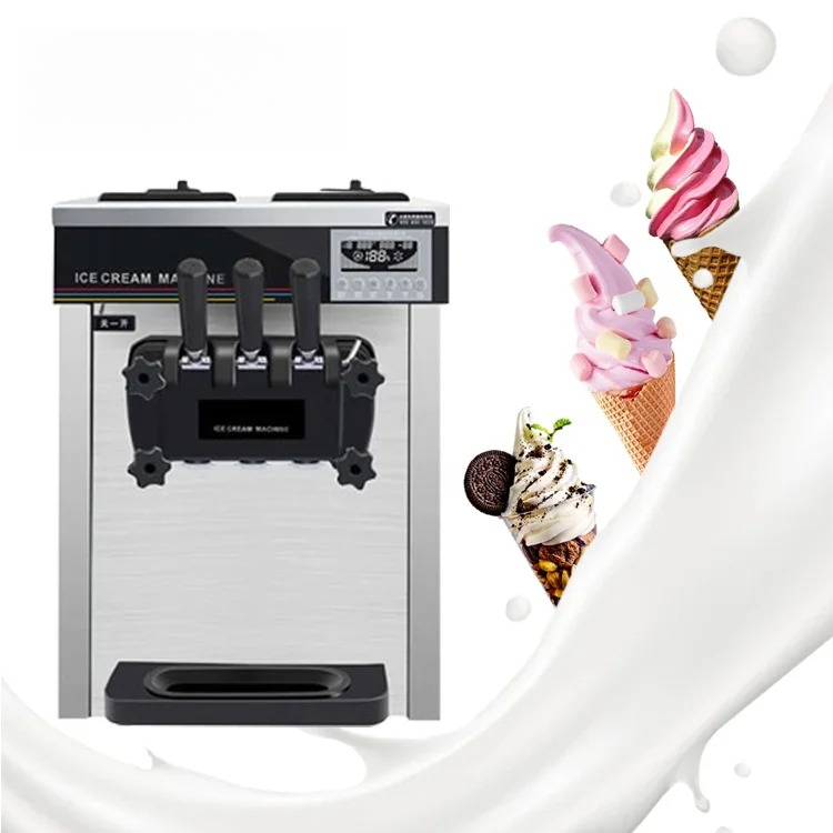 Commercial Gelato Maker Machine - Top 3 Flavors 25L/H Automatic Soft