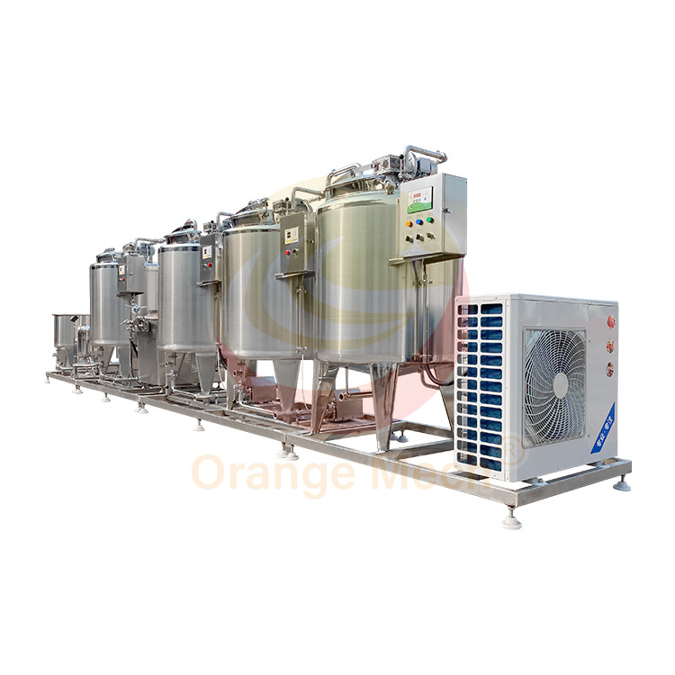Ice Cream Pasteurizer Machine - Dairy Machinery Industrial 500L Compressor Cooling