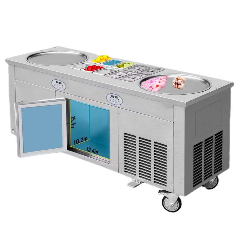 Rolled Ice Cream Machine Fried Plate - Roll Ice Cream Machine 2800 Watts
