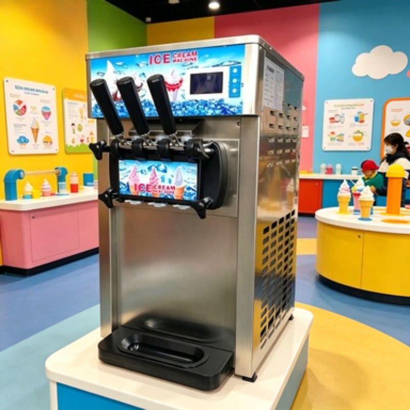 Frozen Yogurt Machine Commercial - Floor Standing Ice Cream Maker 5