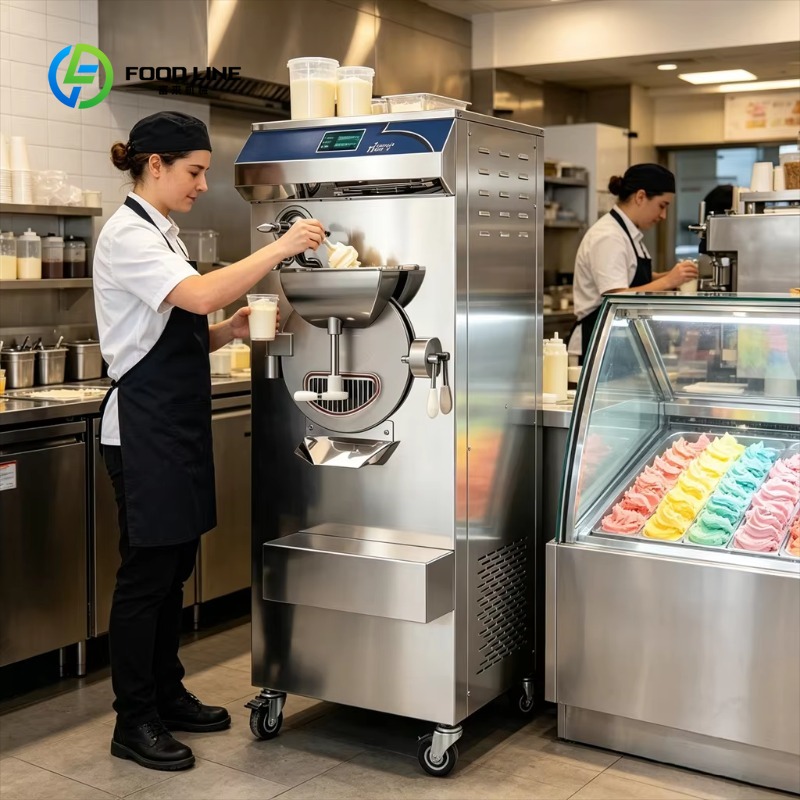 Commercial Gelato Maker Machine - 15L Commercial Floor Standing Hard Ice