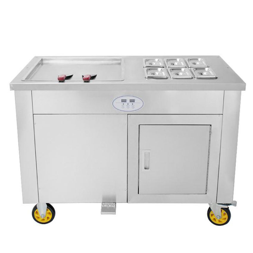 Rolled Ice Cream Machine Fried Plate - 45cm Square Flat Pan Fruit Fried