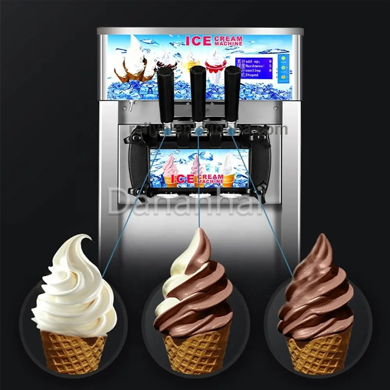 Frozen Yogurt Machine Commercial - Stainless Steel Soft Ice Cream Machine