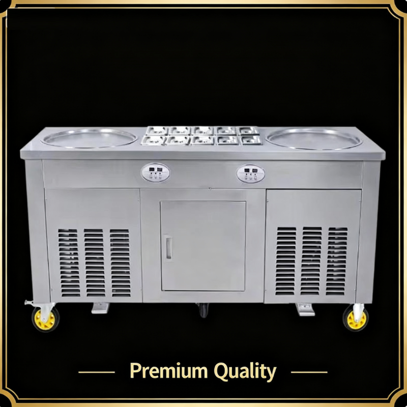 Rolled Ice Cream Machine Fried Plate - Multi Functional Large Single Plate Deep