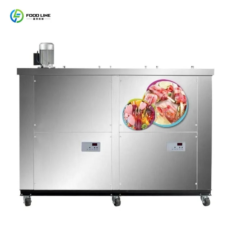 Commercial Popsicle Mold Maker Machine - Customized Two Molds Ice Popsicle Maker
