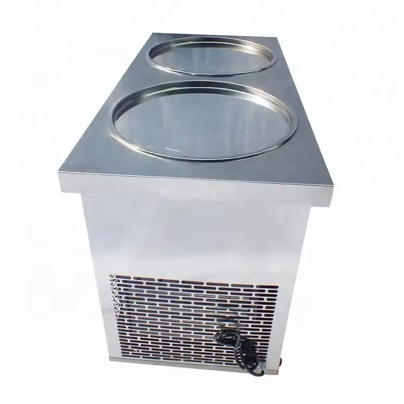 Double round stainless steel t - Rolled Ice Cream Machine Fried Plate review and price