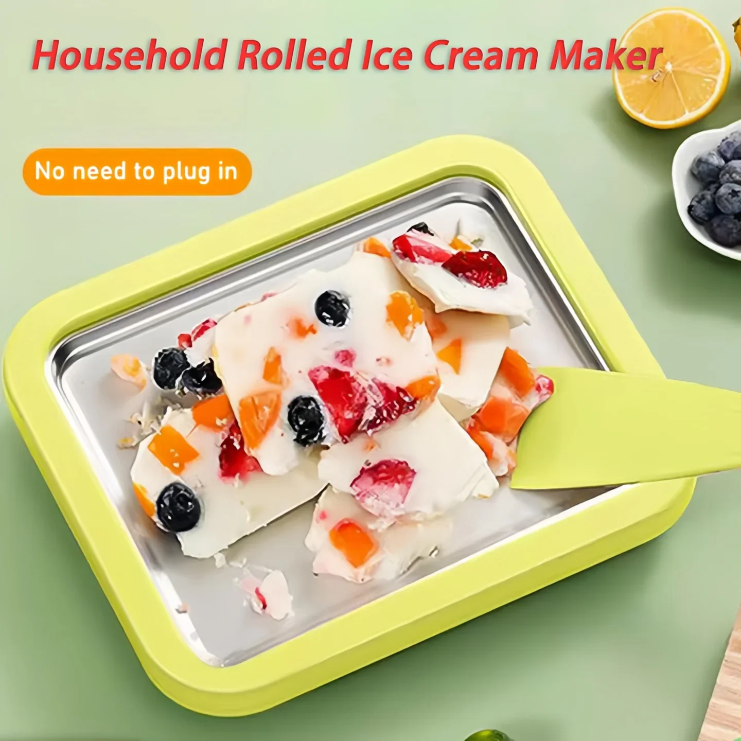 Multifunctional Rolled Ice Cre - Frozen Yogurt Machine Commercial review and price
