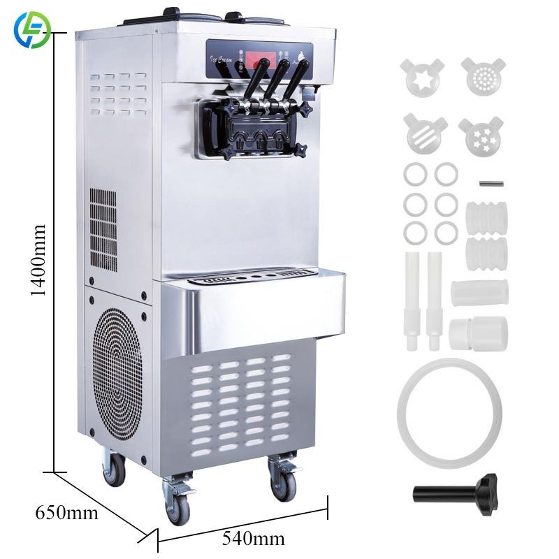 Customized Ice Cream Making Ma - Soft Serve Ice Cream Machine 3 Flavor review and price