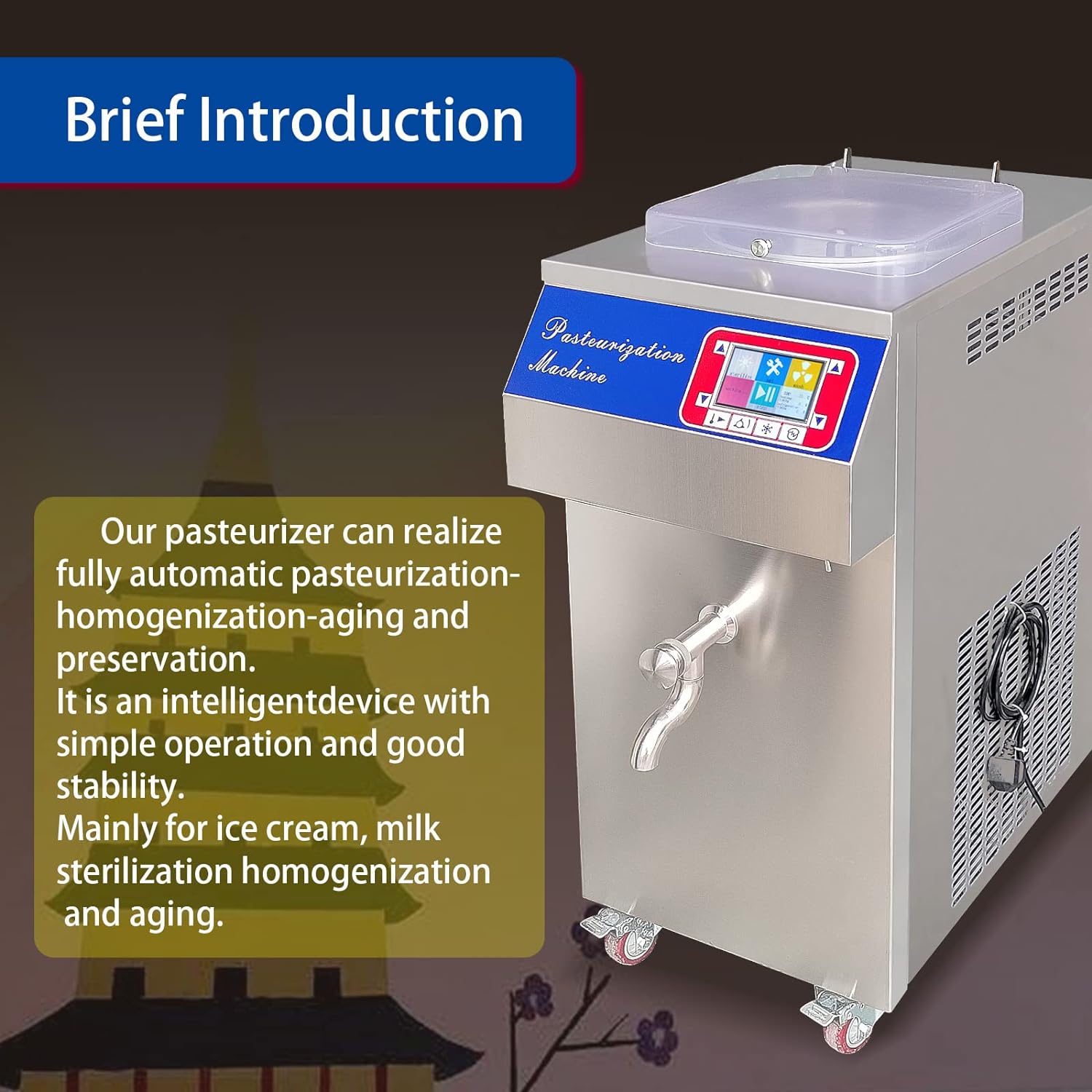 Ice Cream Aging Machine Homoge - Ice Cream Pasteurizer Machine review and price