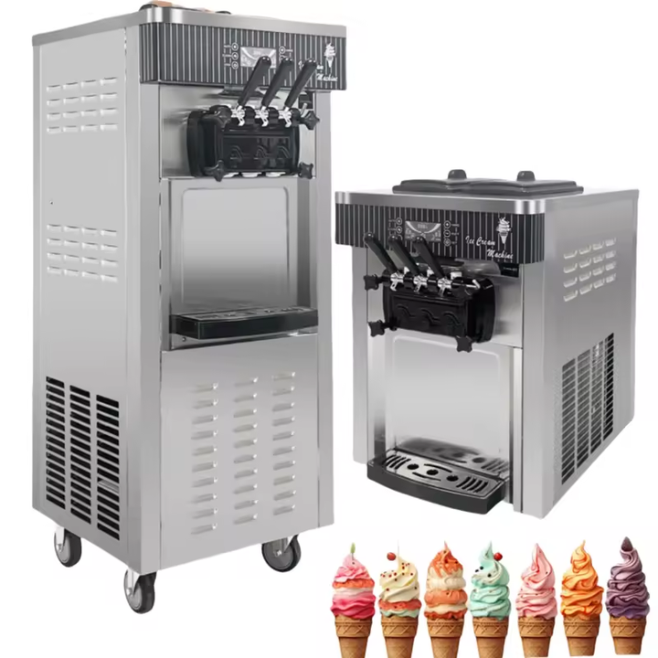 New High Quality Vertical Tabl - Soft Serve Ice Cream Machine 3 Flavor review and price