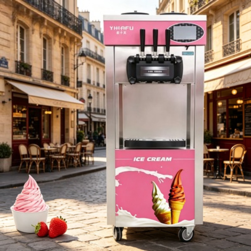 Professional Soft Serve Maker  - Soft Serve Ice Cream Machine 3 Flavor review and price