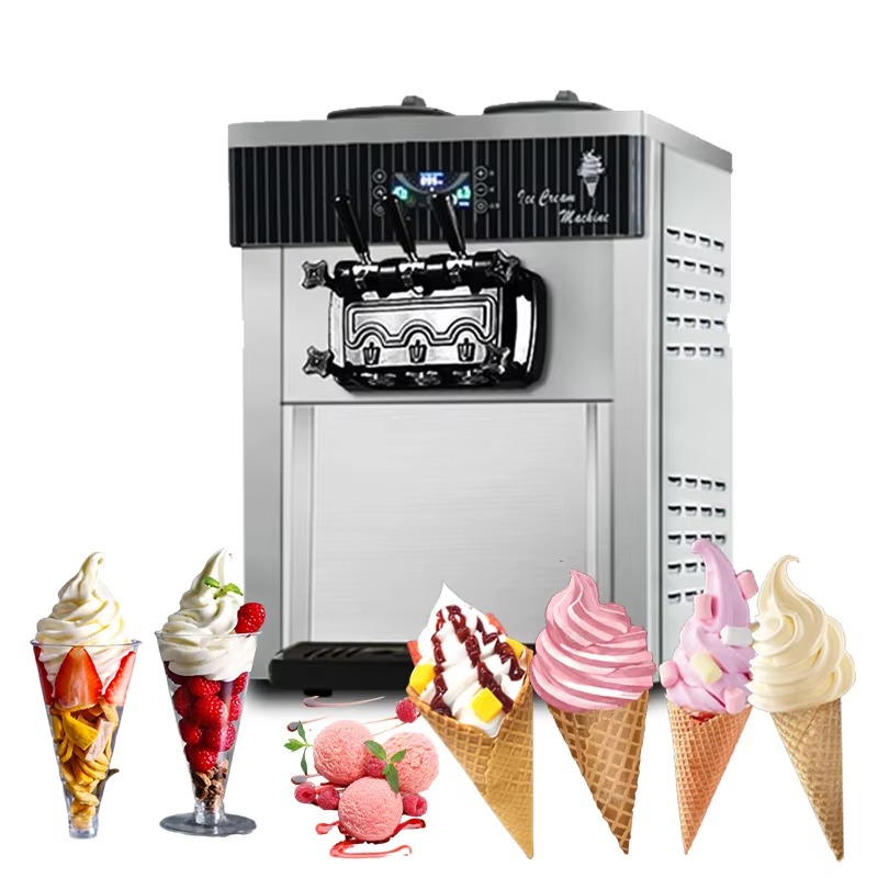 Professional Soft Serve Maker  - Soft Serve Ice Cream Machine 3 Flavor review and price