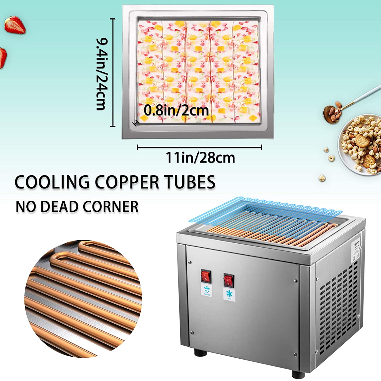 CHKJ  Time-limited Rolled Frie - Rolled Ice Cream Machine Fried Plate review and price