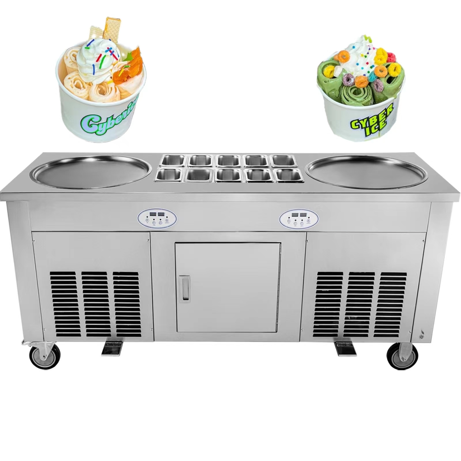 Roll Ice Cream Machine 2800 Wa - Rolled Ice Cream Machine Fried Plate review and price