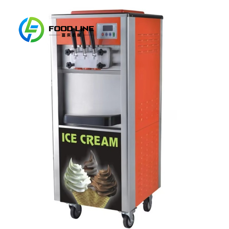 Customized Commercial 3 Flavor - Soft Serve Ice Cream Machine 3 Flavor review and price