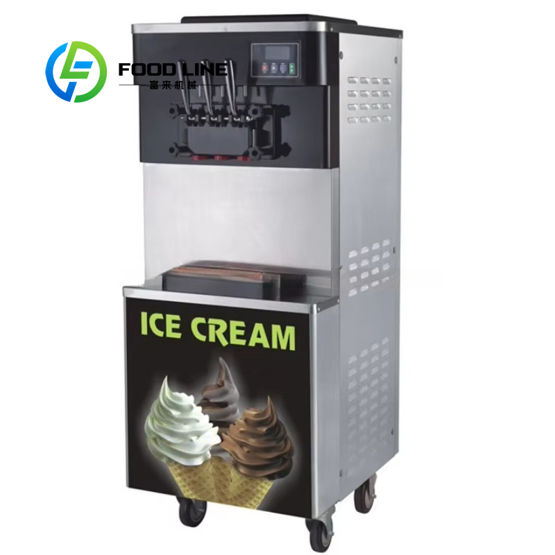 Customized Commercial 3 Flavor - Soft Serve Ice Cream Machine 3 Flavor review and price