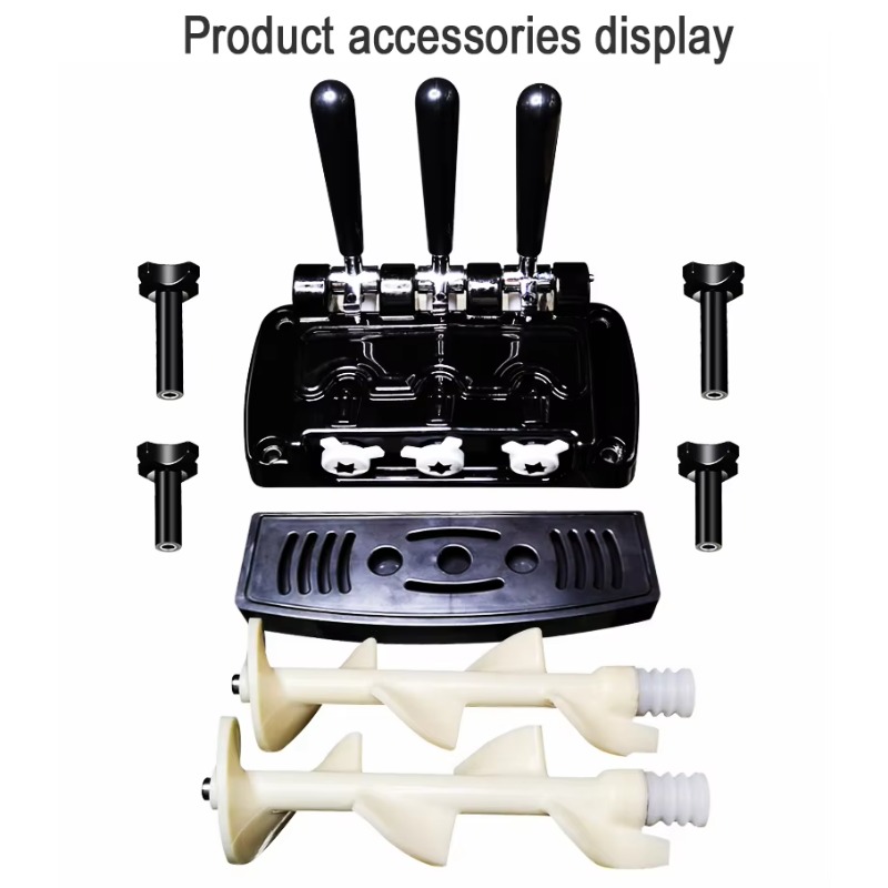 Customized 3 Flavors 20-28 L/H - Soft Serve Ice Cream Machine 3 Flavor review and price