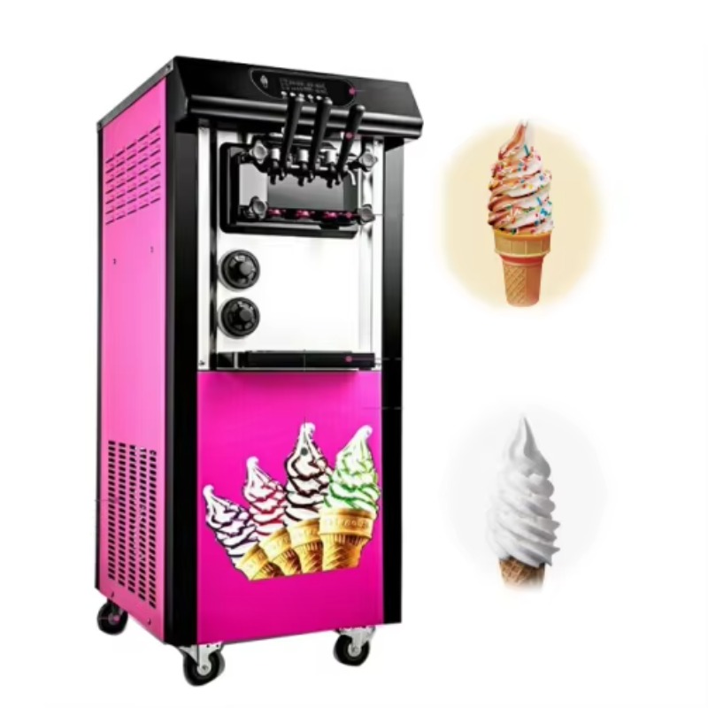 28L/h High Capacity Ice Cream  - Soft Serve Ice Cream Machine 3 Flavor review and price