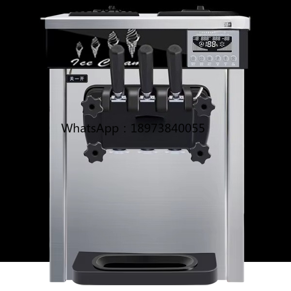 High Quality Commercial 3 Flav - Soft Ice Cream Maker Machine Commercial review and price
