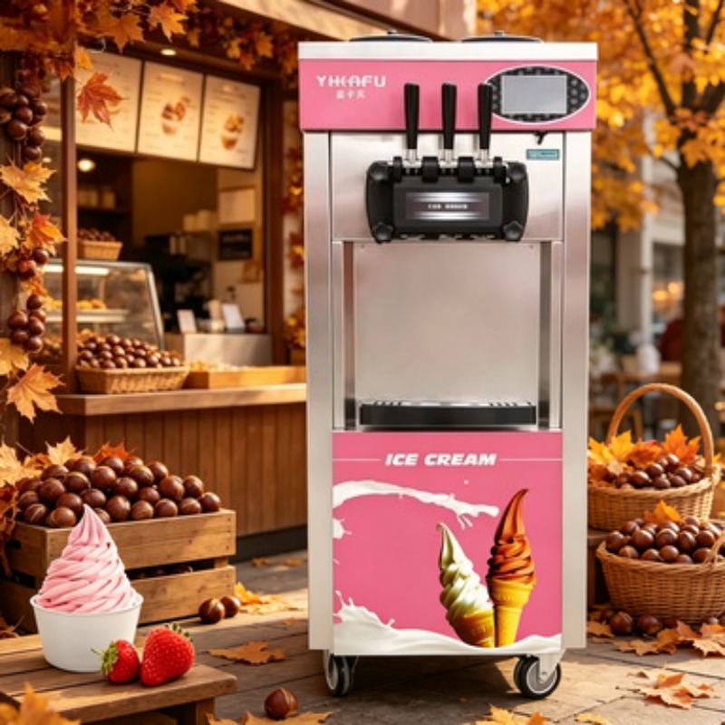 Professional Commercial Ice Cr - Soft Serve Ice Cream Machine 3 Flavor review and price