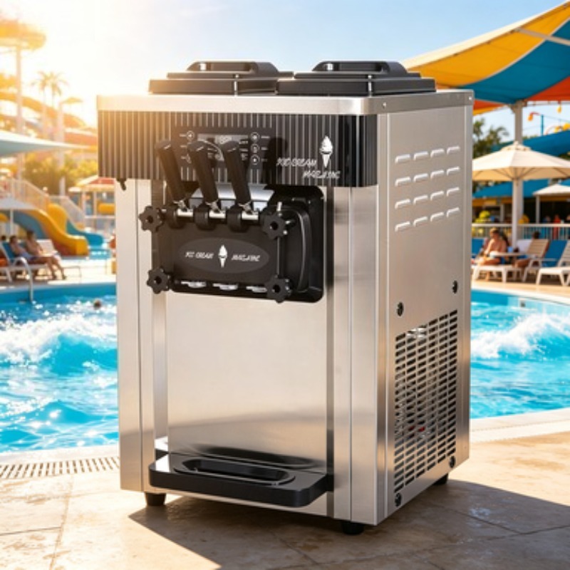 Professional Commercial Ice Cr - Soft Serve Ice Cream Machine 3 Flavor review and price