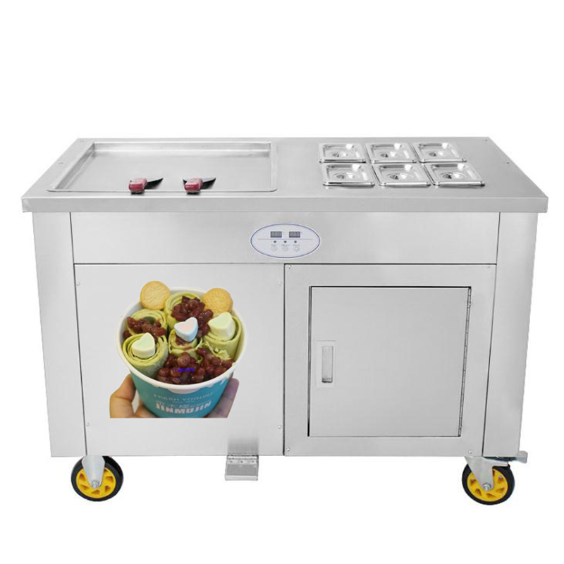 45cm Square Flat Pan Fruit Fri - Rolled Ice Cream Machine Fried Plate review and price