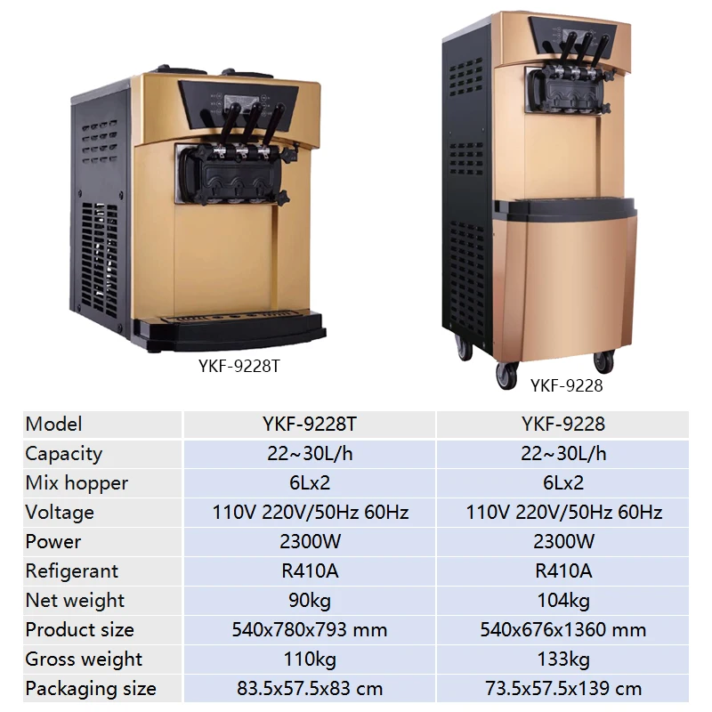 Applicable to Soft Serve Ice C - Soft Serve Ice Cream Machine 3 Flavor review and price