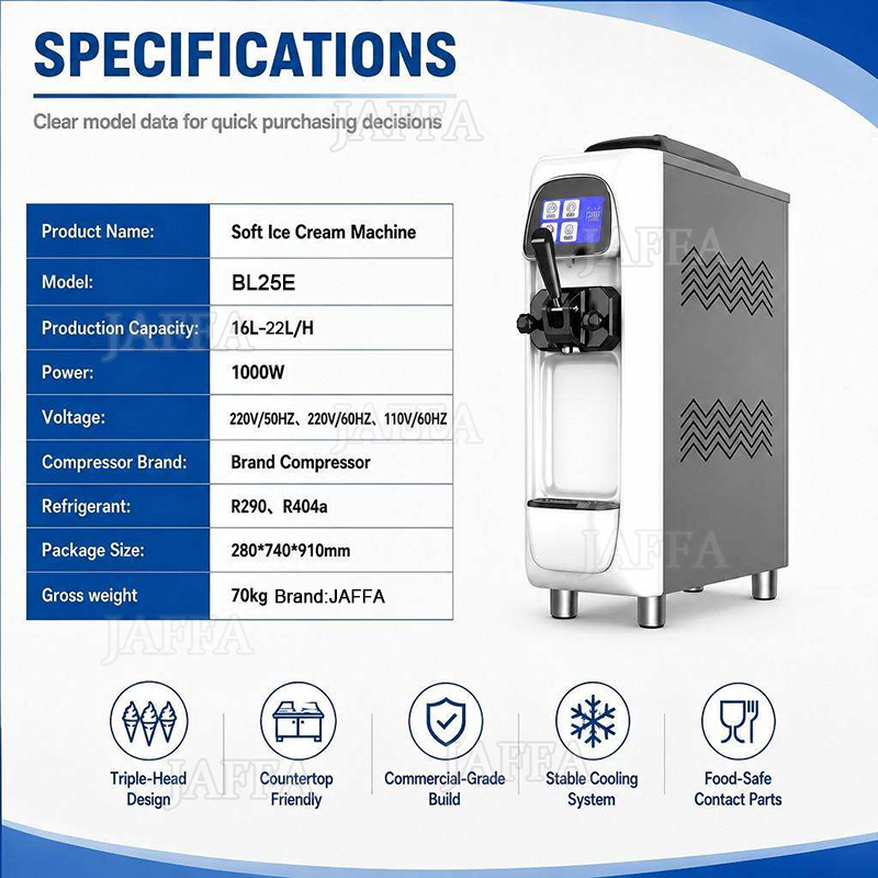 Mini 16-22L/H Commercial Ice C - Commercial Ice Cream Machine Countertop review and price