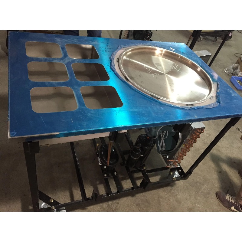 Roll Fried Ice Cream Roll Make - Rolled Ice Cream Machine Fried Plate review and price