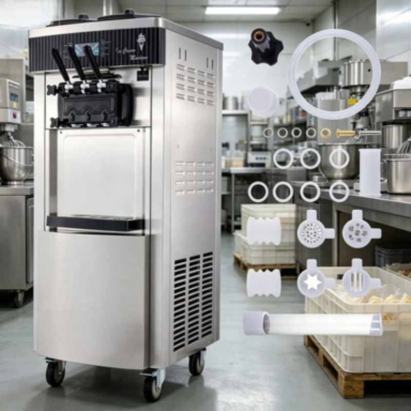 Stainless Steel Ice Cream Mach - Soft Serve Ice Cream Machine 3 Flavor review and price