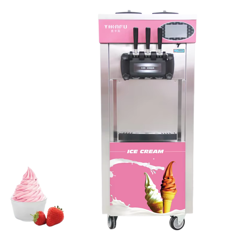 Stainless Steel Ice Cream Mach - Soft Serve Ice Cream Machine 3 Flavor review and price