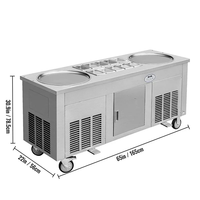 Multi Functional Large Single  - Rolled Ice Cream Machine Fried Plate review and price