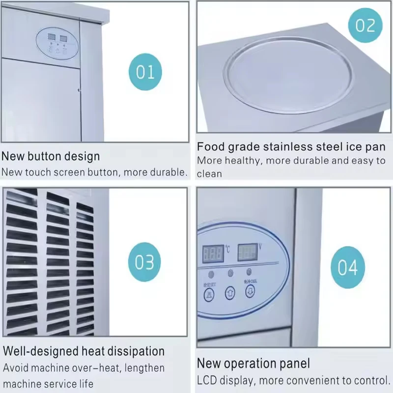 Multi Functional Large Single  - Rolled Ice Cream Machine Fried Plate review and price