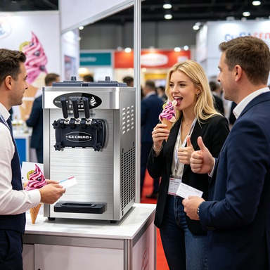 Ice Cream Making Machine 20-28 - Soft Serve Ice Cream Machine 3 Flavor review and price