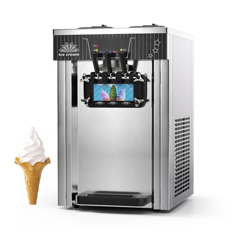 3 Flavors Commercial Soft Ice  - Commercial Ice Cream Machine Countertop review and price