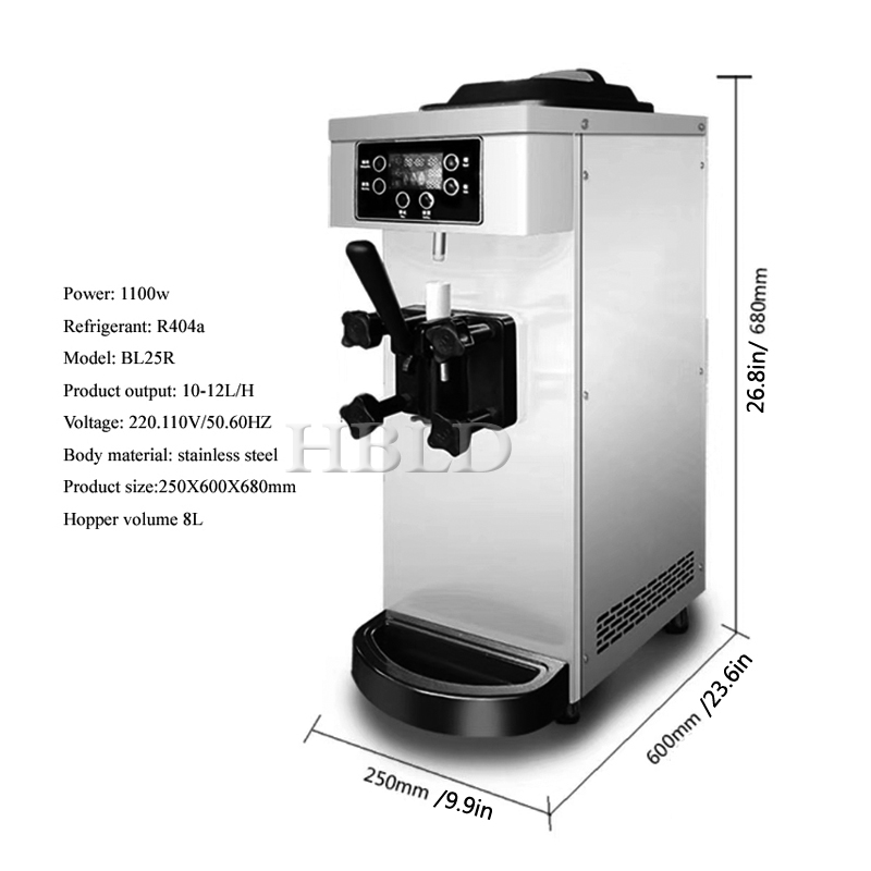 Single Head Soft Serve Ice Cre - Frozen Yogurt Machine Commercial review and price