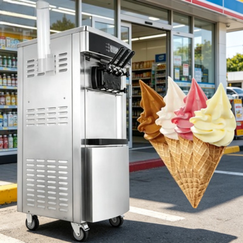 3 Flavor Soft Serve Ice Cream  - Commercial Gelato Maker Machine review and price