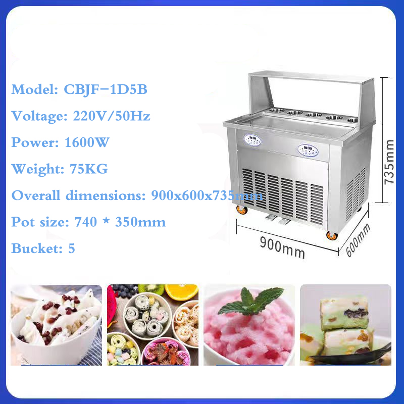 Fresh Fruit Stir Fried Ice Cre - Rolled Ice Cream Machine Fried Plate review and price