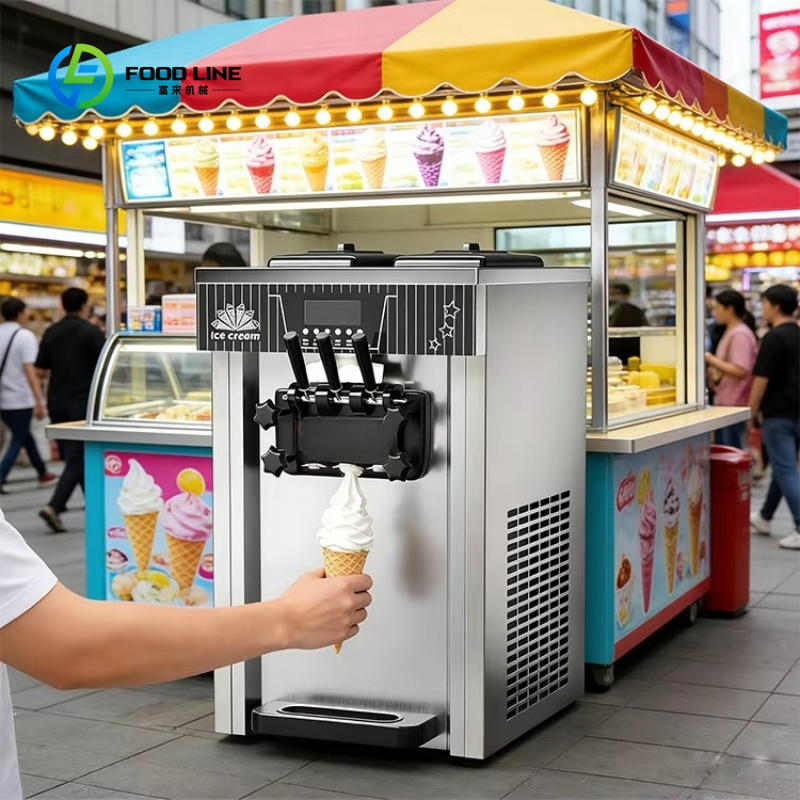 Customized Soft Ice Cream Mach - Frozen Yogurt Machine Commercial review and price