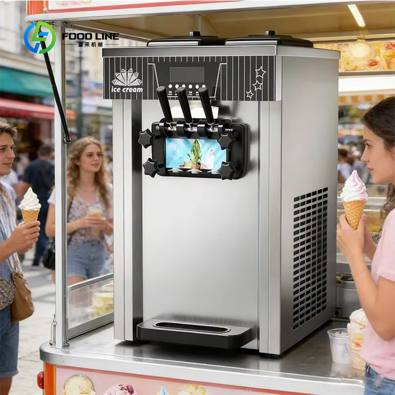 Customized Soft Ice Cream Mach - Frozen Yogurt Machine Commercial review and price