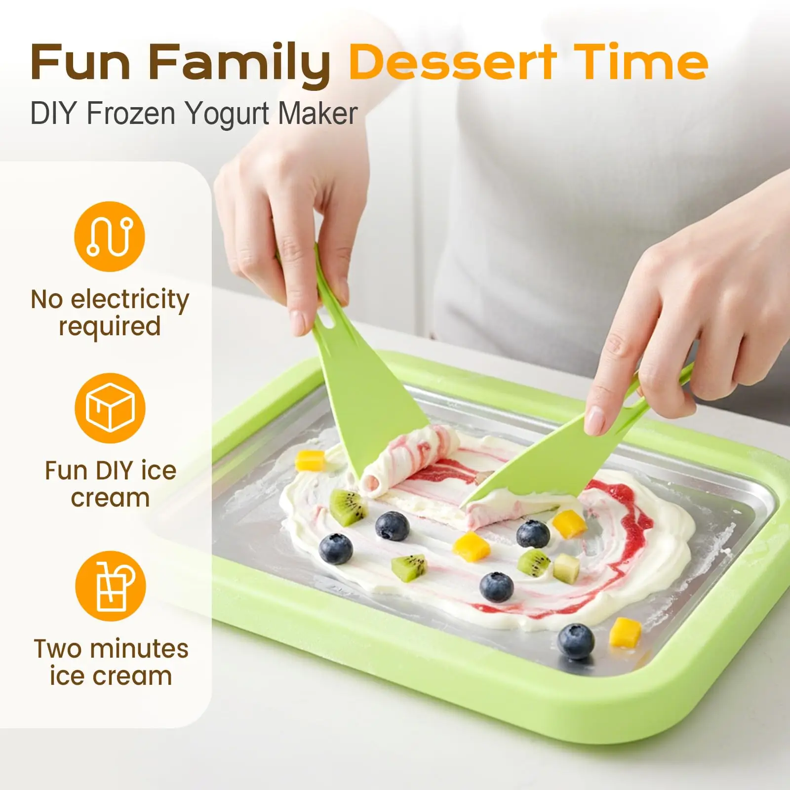 Multifunctional Rolled Ice Cre - Frozen Yogurt Machine Commercial review and price