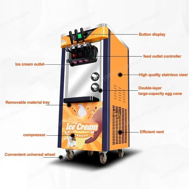 110V 220V Commercial Soft Ice  - Soft Ice Cream Maker Machine Commercial review and price