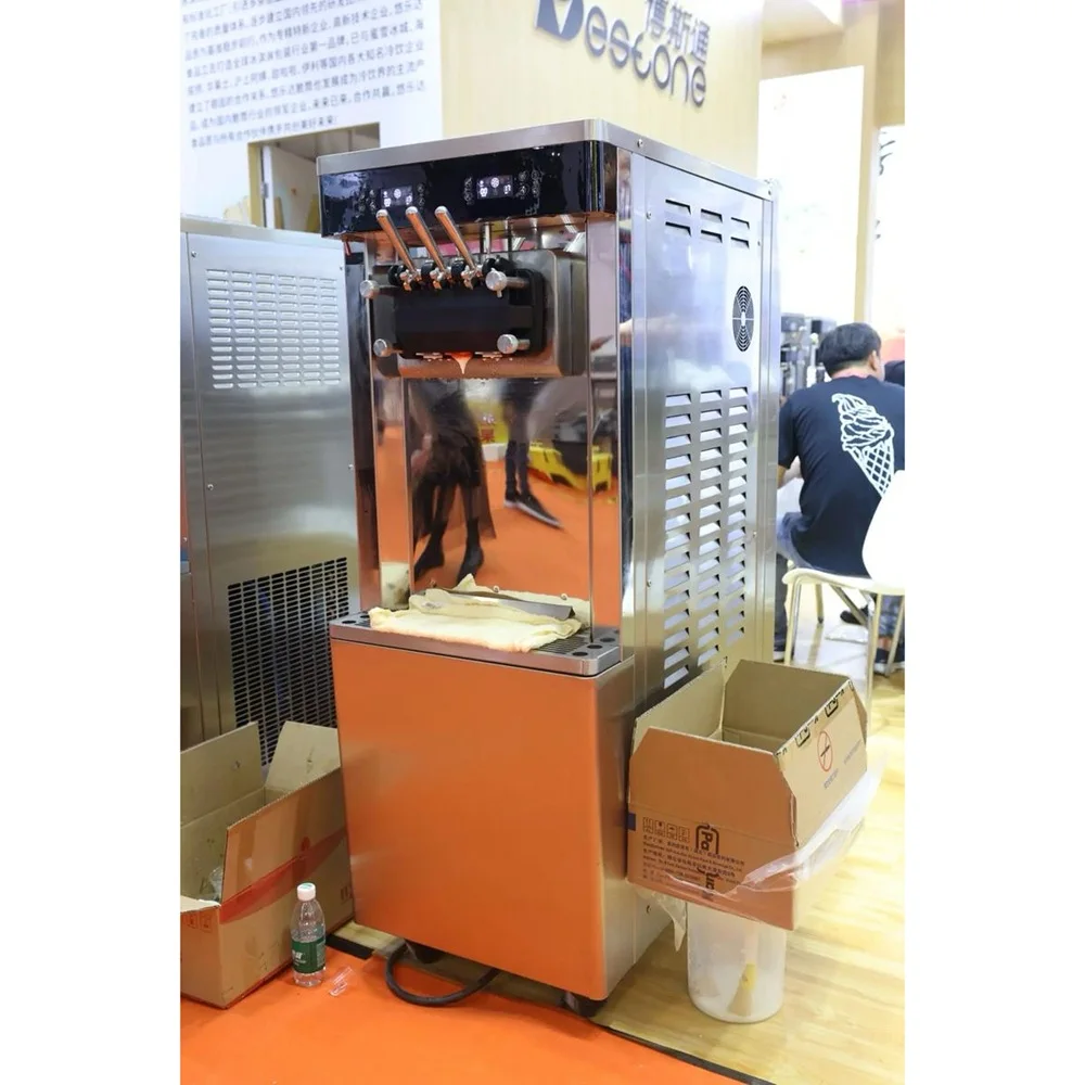 25-28L/H Automatic Commercial  - Soft Serve Ice Cream Machine 3 Flavor review and price