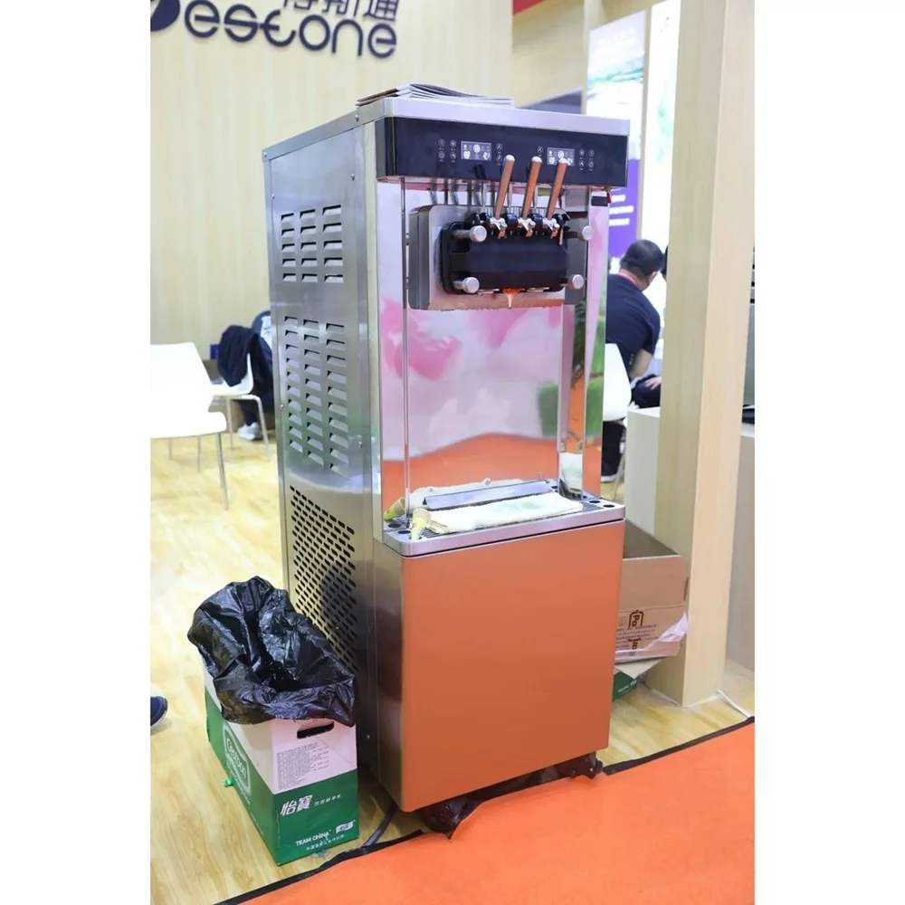 25-28L/H Automatic Commercial  - Soft Serve Ice Cream Machine 3 Flavor review and price