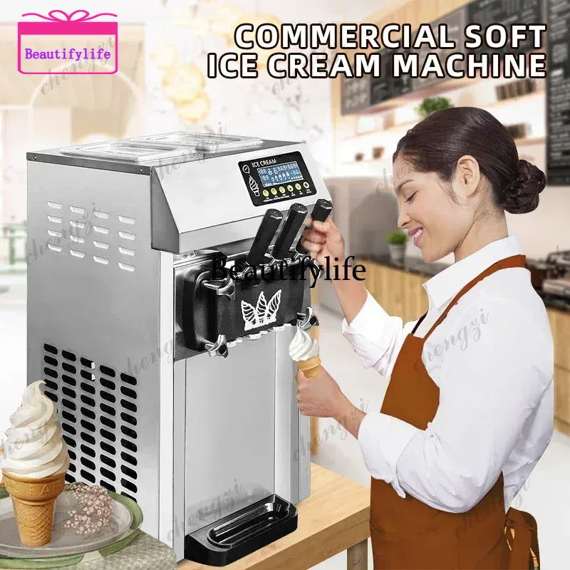 A55  Pre-cooling commercial ic - Soft Ice Cream Maker Machine Commercial review and price