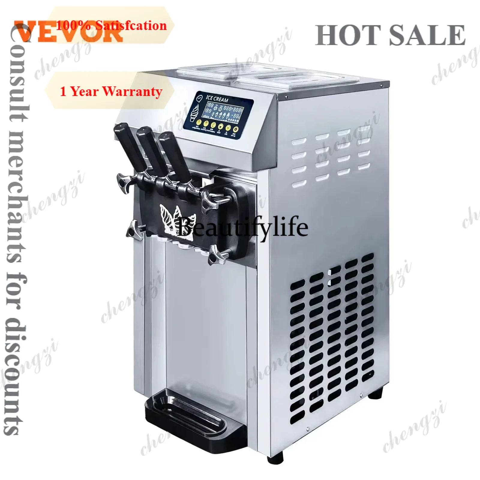 A55  Pre-cooling commercial ic - Soft Ice Cream Maker Machine Commercial review and price