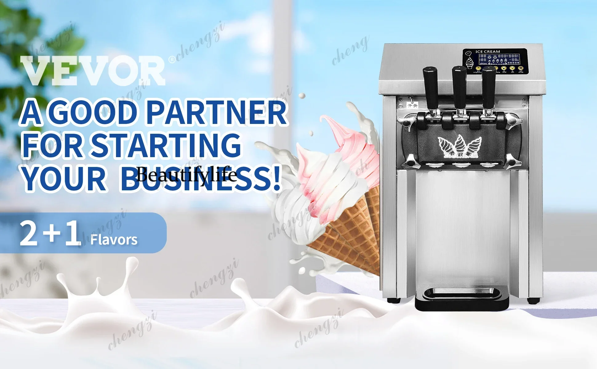 A55  Pre-cooling commercial ic - Soft Ice Cream Maker Machine Commercial review and price