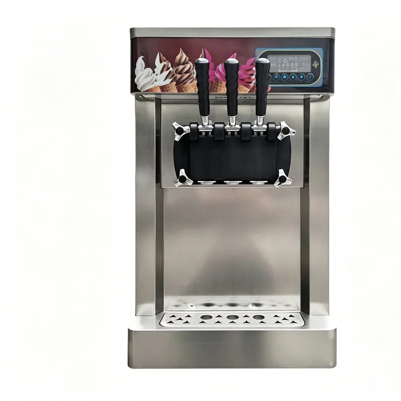 Commercial 3-Nozzle Stainless  - Soft Ice Cream Maker Machine Commercial review and price
